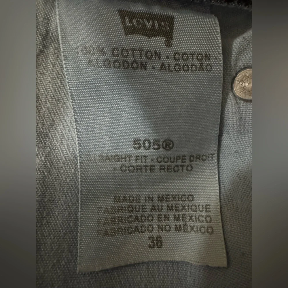 Levi’s 505‎ Straight Fit Denim Shorts Light Wash 38 USA Classic